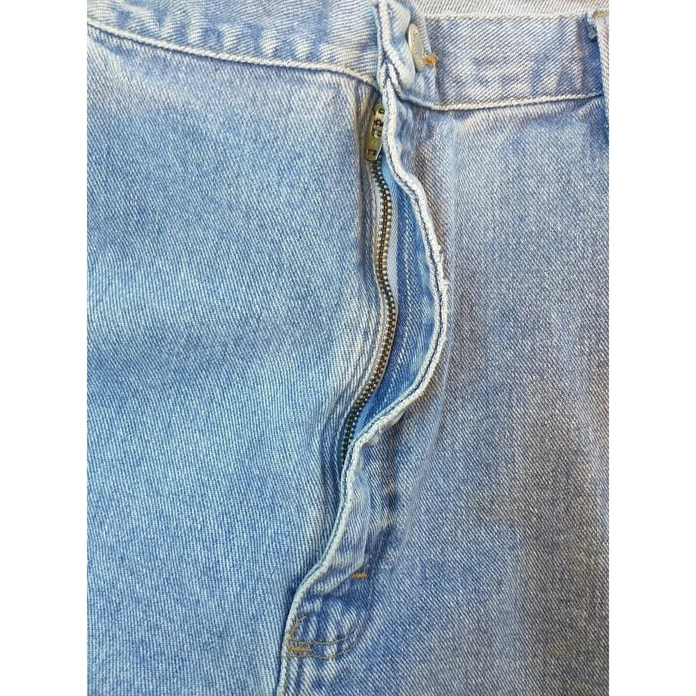 Wrangler 976T1SB Mens Light Wash Straight Leg Denim Jeans 40x31 Blue Cotton